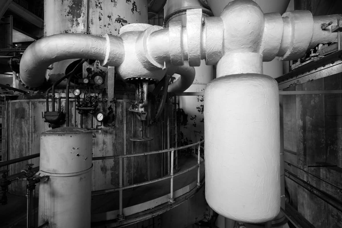 Installation de système de chauffage et tuyauterie technique